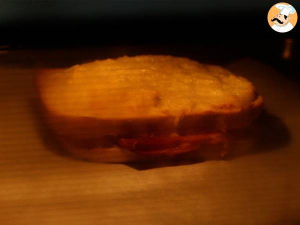 Sándwich croque monsieur - Preparación paso 4