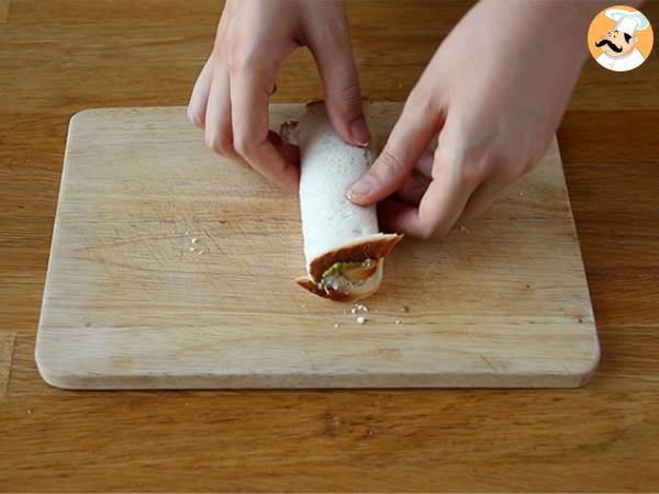 Tostadas francesas al pesto - Preparación paso 1