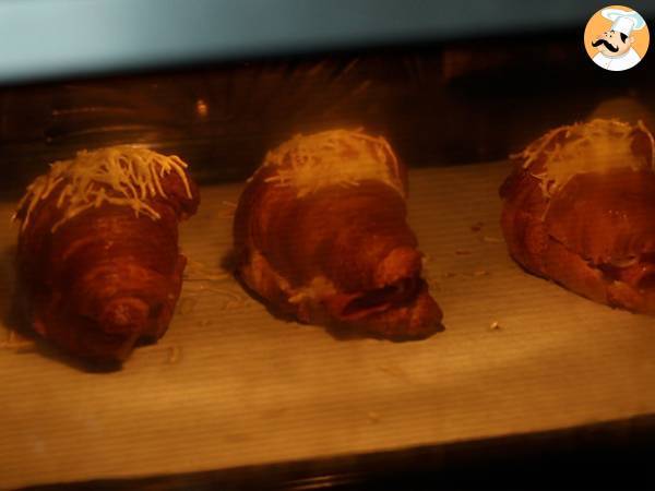 Croissants de jamón y queso - Preparación paso 4