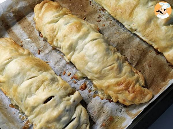 Merluza en hojaldre con espinacas - Preparación paso 6