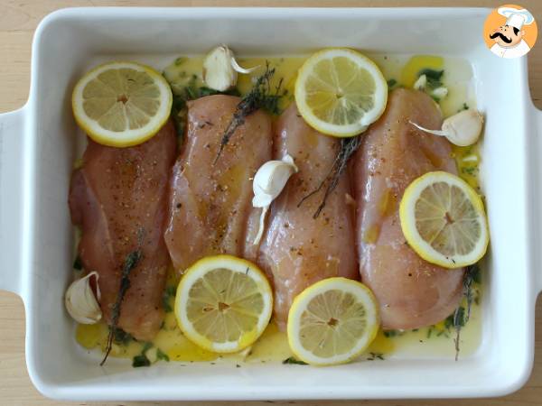 Pollo al limón al horno - Preparación paso 4