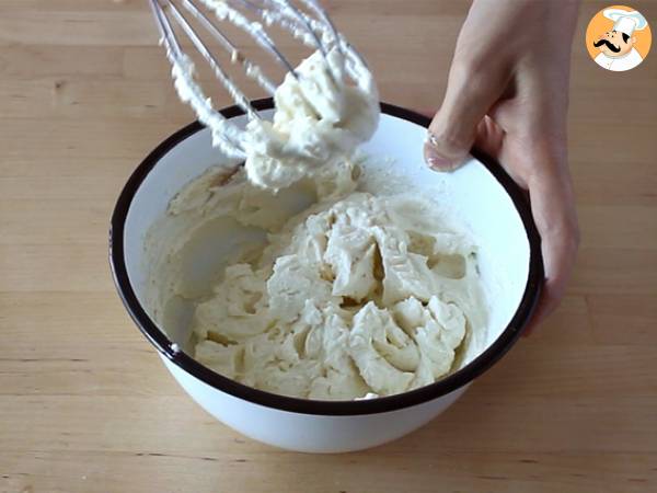 Bizcocho de zanahoria relleno de cheesecake - Preparación paso 1