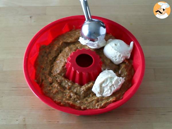 Bizcocho de zanahoria relleno de cheesecake - Preparación paso 5