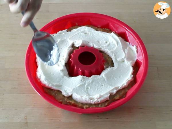 Bizcocho de zanahoria relleno de cheesecake - Preparación paso 6