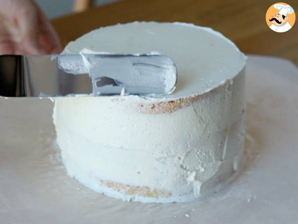 Layer cake de fresas y crema mascarpone - Preparación paso 10