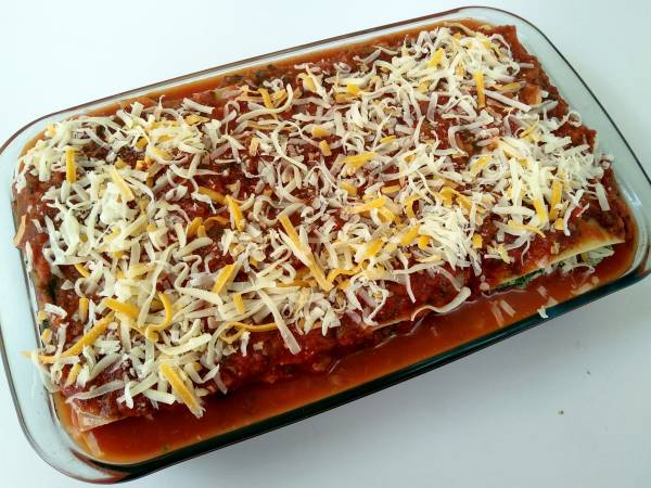 Lasaña de espinacas, con un potente sabor a espinaca - Preparación paso 18