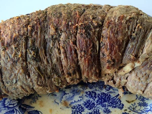 Vacío de ternera relleno, Receta de mi madre {en olla rápida} - Preparación paso 12