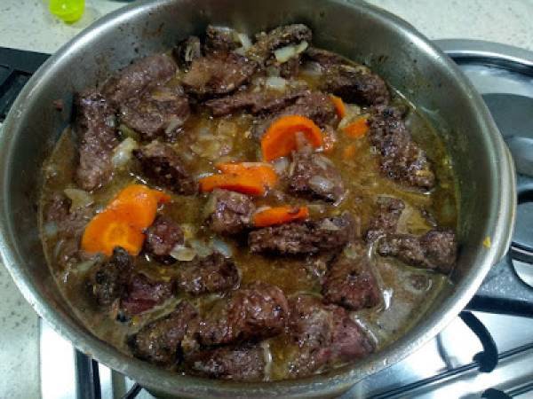 Guiso de carne {en olla rápida} - Preparación paso 8