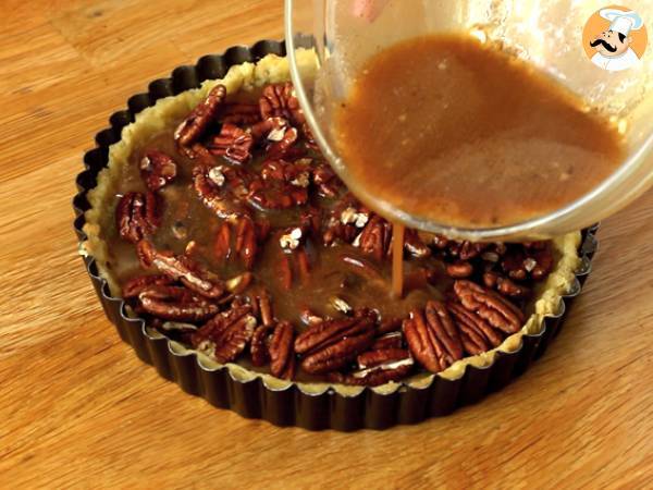 Tartaleta de nueces pecan. Pecan pie - Preparación paso 6