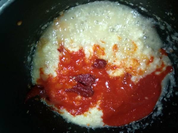 Calamares en salsa americana {perfecta para llevar al trabajo y congelar} - Preparación paso 5