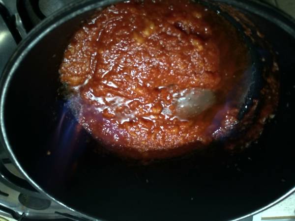 Calamares en salsa americana {perfecta para llevar al trabajo y congelar} - Preparación paso 6