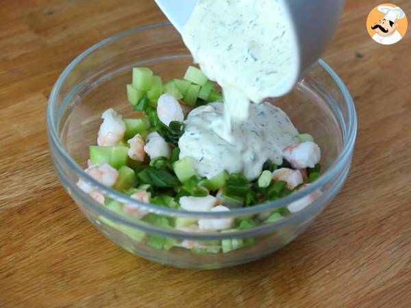 Sandwich de gambas con brioche (prawns roll) - Preparación paso 3