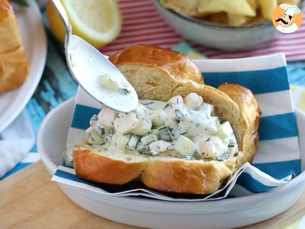 Sandwich de gambas con brioche (prawns roll) - Preparación paso 6