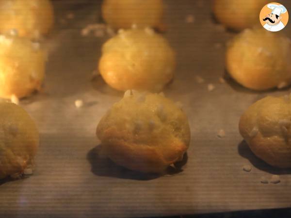 Chouquettes, choux con azúcar perlado - Preparación paso 5
