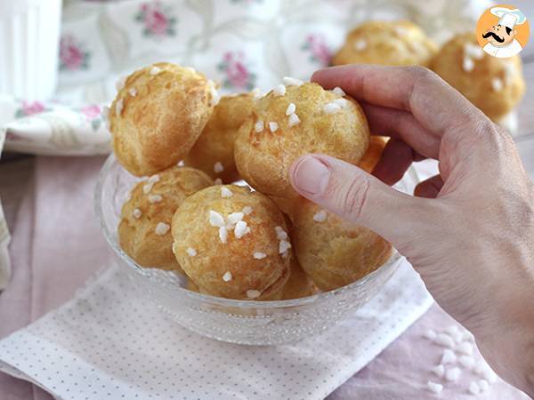 Chouquettes, choux con azúcar perlado - Preparación paso 6