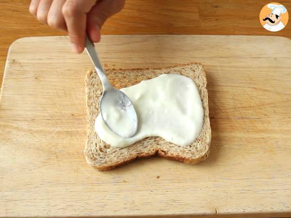 Club sandwich vegetariano - Preparación paso 2