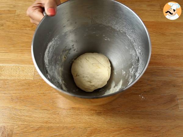 Pan pita en sartén - Preparación paso 3
