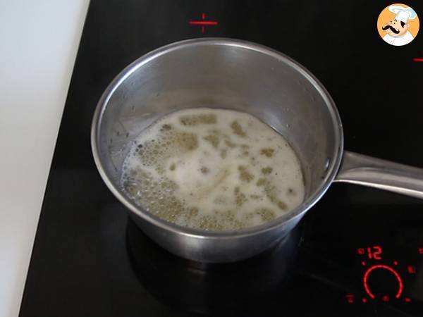 Petit choux con craquelin y crema de vainilla - Preparación paso 8