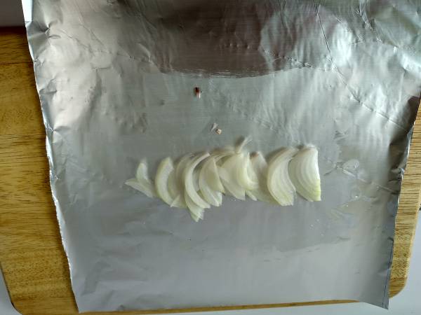 Salmón en papillote cocinado en sartén - Preparación paso 3