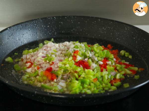Arroz con calamares fácil - Preparación paso 3