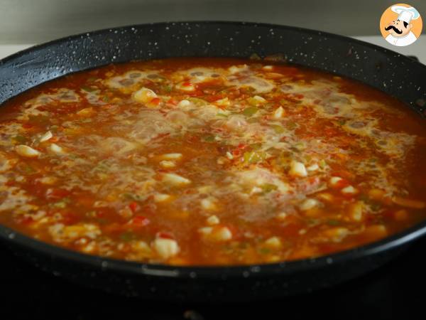 Arroz con calamares fácil - Preparación paso 4