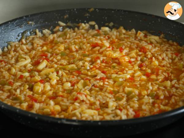 Arroz con calamares fácil - Preparación paso 5