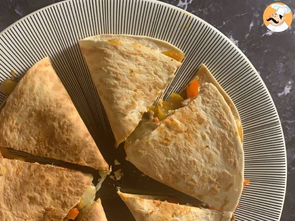Quesadillas de ternera y pimientos - Preparación paso 4