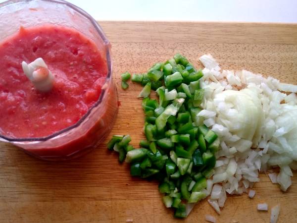 Guiso de garbanzos con salmón - Preparación paso 3