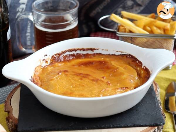 Welsh casero: tostada galesa con queso y cerveza - Preparación paso 5