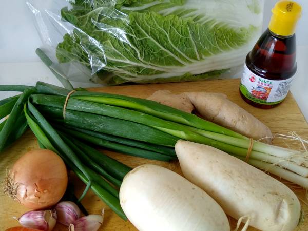 Kimchi {plato nacional coreano} - Preparación paso 1