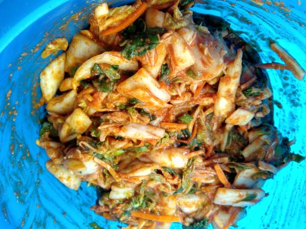 Kimchi {plato nacional coreano} - Preparación paso 13
