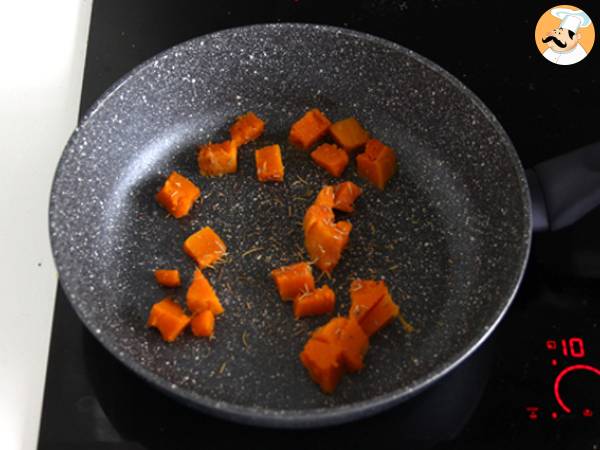 Tostas de calabaza y queso ricotta - Preparación paso 1