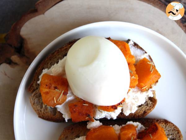 Tostas de calabaza y queso ricotta - Preparación paso 3