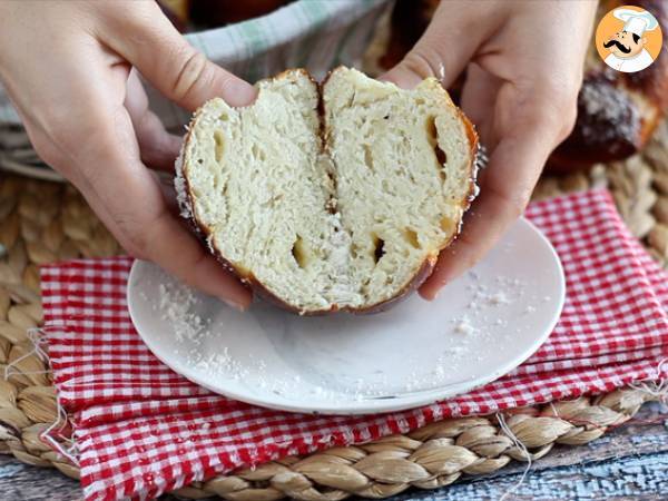 Bretzel con mozzarella y romero - Preparación paso 8