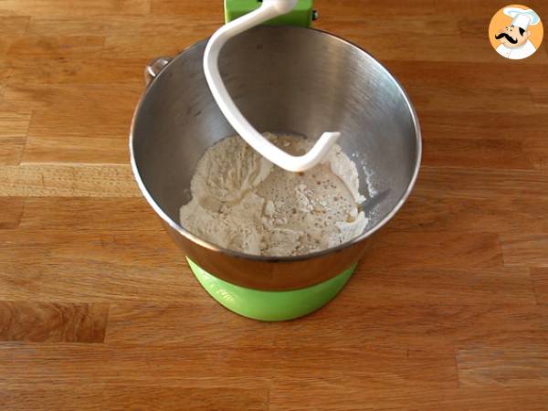 Mini gofres con chocolate - Preparación paso 2