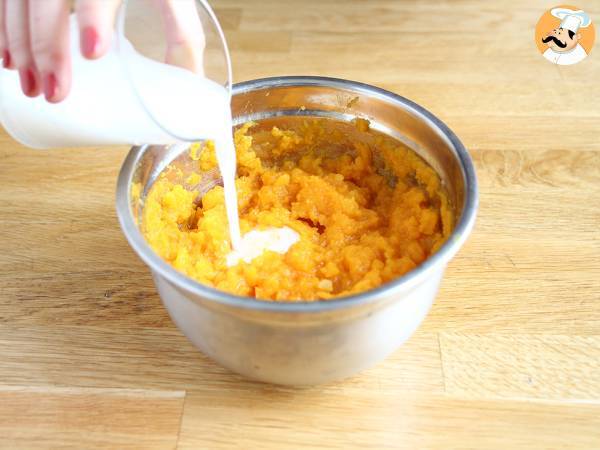 Bizcocho de calabaza con coco (fácil) - Preparación paso 2