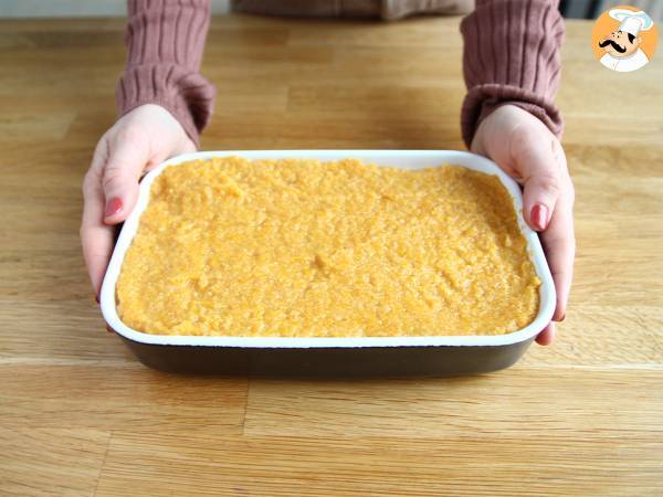 Bizcocho de calabaza con coco (fácil) - Preparación paso 3