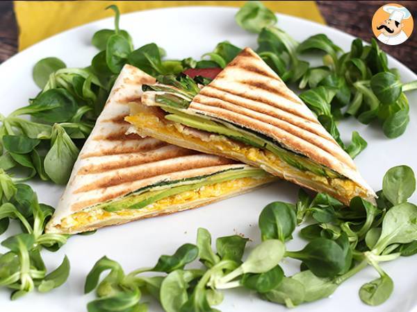 Tortilla wrap estilo brunch - Preparación paso 7