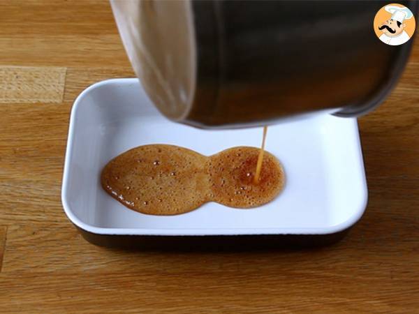 Flan de coco en microondas en 8 minutos - Preparación paso 1