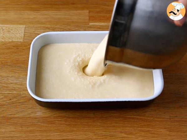 Flan de coco en microondas en 8 minutos - Preparación paso 3