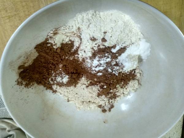 Tiramisú + Brownie + Cheesecake, tres en uno {Dulce vegano y sin gluten} - Preparación paso 2