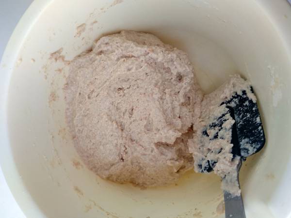 Bizcocho vegano de chocolate y tofu - Preparación paso 4