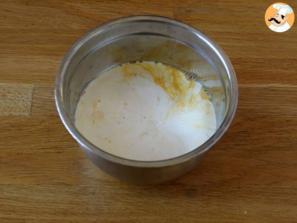 Bizcoflan de vainilla - Preparación paso 3