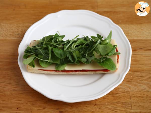 Panini de chorizo y emmental - Preparación paso 3