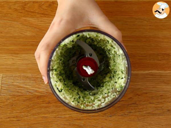 Medallones de calabacín con queso feta - Preparación paso 1