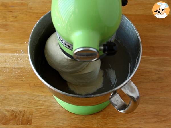 Focaccia floral- focaccia art - Preparación paso 2