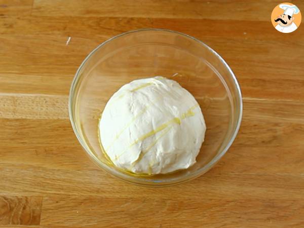 Focaccia floral- focaccia art - Preparación paso 3