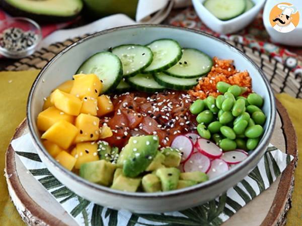 Poke bowl de salmón - Preparación paso 7