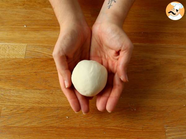 Gyozas de pollo, zanahoria y champiñones - Preparación paso 2