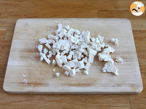 Ensalada de calabacín, queso de cabra y limón - Preparación paso 3